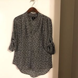 Target (Mossimo brand) black and white blouse